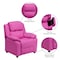 Flash Furniture Kids Recliner, 26" to 39" x 28", Upholstery Color: Pink BT-7985-KID-HOT-PINK-GG - alternate 6